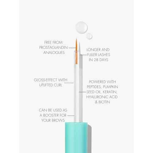 SWEED - Eyelash Growth Serum | Lengthens with Peptides, Biotin, Pumpkin Seed Oil + Keratin | Prostaglandin-Free | Vegan, Cruelty-Free, Clean Beauty (0.10 fl oz | 3 ml)