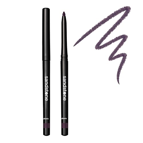 Sandstone Scandinavia Waterproof Eyeliner Pencil – Hypoallergenic & Vegan – Smudge-Proof Gel Formula – For Sensitive Eyes – Black