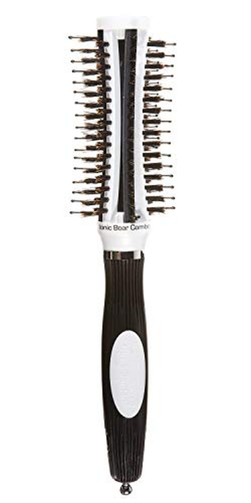 Olivia Garden ThermoActive Ionic Boar Combo Vented Thermal Round Hair Brush TA-CO27 (3/4")