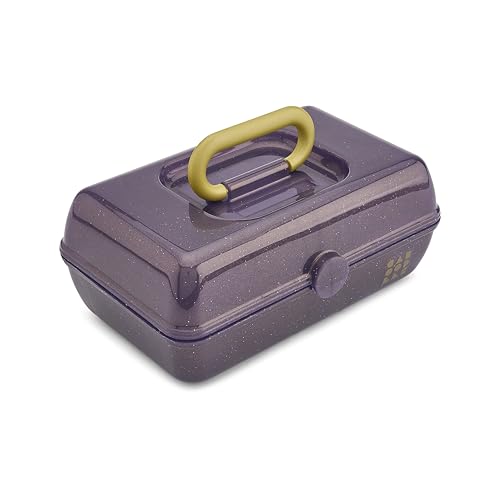 Caboodles Women's Pretty in Petite Cosmetic Case, Wicked Elphaba-Purple Sparkle