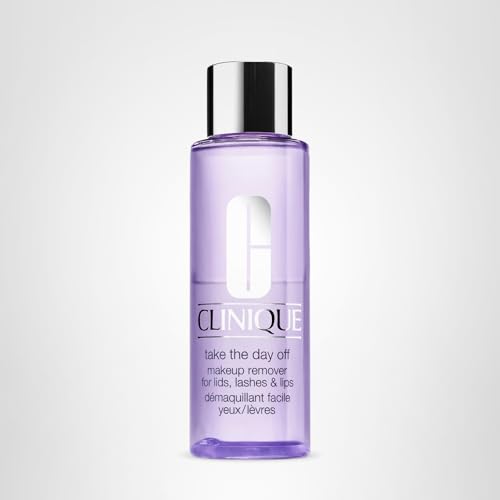 Clinique Take The Day Off Liquid Makeup Remover For Lids, Lashes, + Lips | Eye Makeup Remover | Oil Free + Non-Irritating | For All Skin Types, 1.7 Fl Oz
