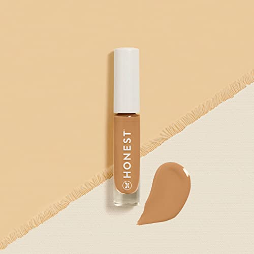 Honest Beauty Fresh Flex Concealer with Niacinamide + Vitamin E + Hyaluronic Acid | Vegan + Cruelty free | Toffee, 0.17 fl oz