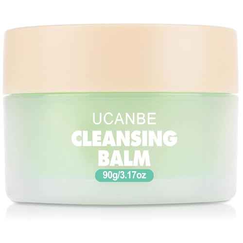 UCANBE Cleansing Balm Makeup Remover - 3.17oz, Natural Gentle, Deep Cleaning, Makeup Cleansing Balm for Waterproof Eye Face Lip Makeup, Made for All Skin Types