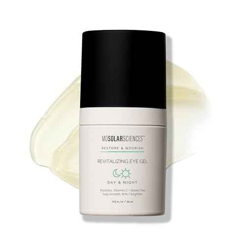 MDSolarSciences Revitalizing Eye Gel | Fine Line Treatment for Anti-Aging | Brightens & Reduces Dark Circles, Puffiness, & Wrinkles | Firming Eye Gel with Antioxidants and Hyaluronic Acid (0.5 Fl Oz)