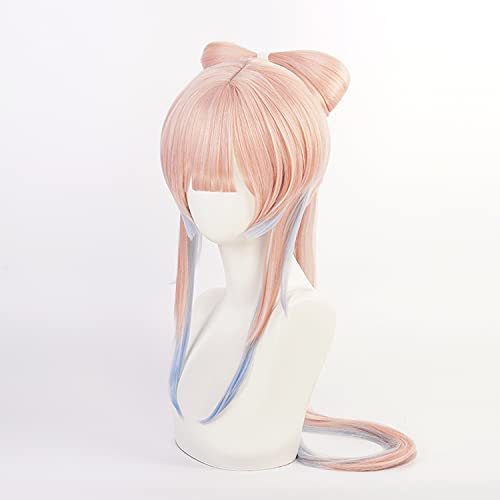 MoeLoli Sangonomiya Kokomi Cosplay wig for Genshin Impact Orange Mix Blue Wig for Kokomi wig, Costume Hair Wig for Halloween Party (Sangonomiya Kokomi)