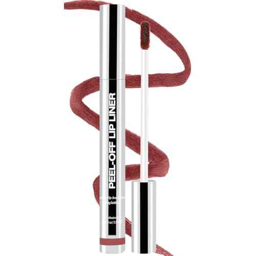 Peel Off Lip Liner Stain, Long Lasting Matte Lip Tattoo Makeup, Smudge-Proof, Highly Pigmented Color, Transfer-Proof, Waterproof, Suitable for All Skin Types, Rose Pink
