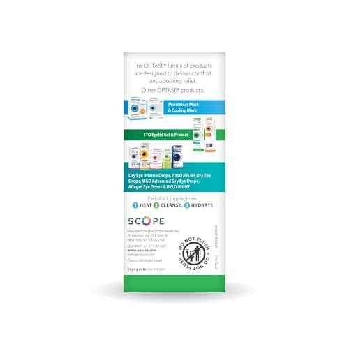OPTASE Tea Tree Oil Eyelid Cleansing Wipes, Box of 20