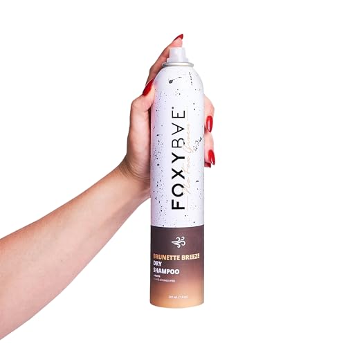 FoxyBae Dry Shampoo Powder - Non Aerosol Dry Shampoo - for Women & Men - Dark, Brunette, Blonde, Red, Colored Hair - Sulfate-Free, Paraben-Free, Cruelty-Free - 1.3 oz with Spray Pump