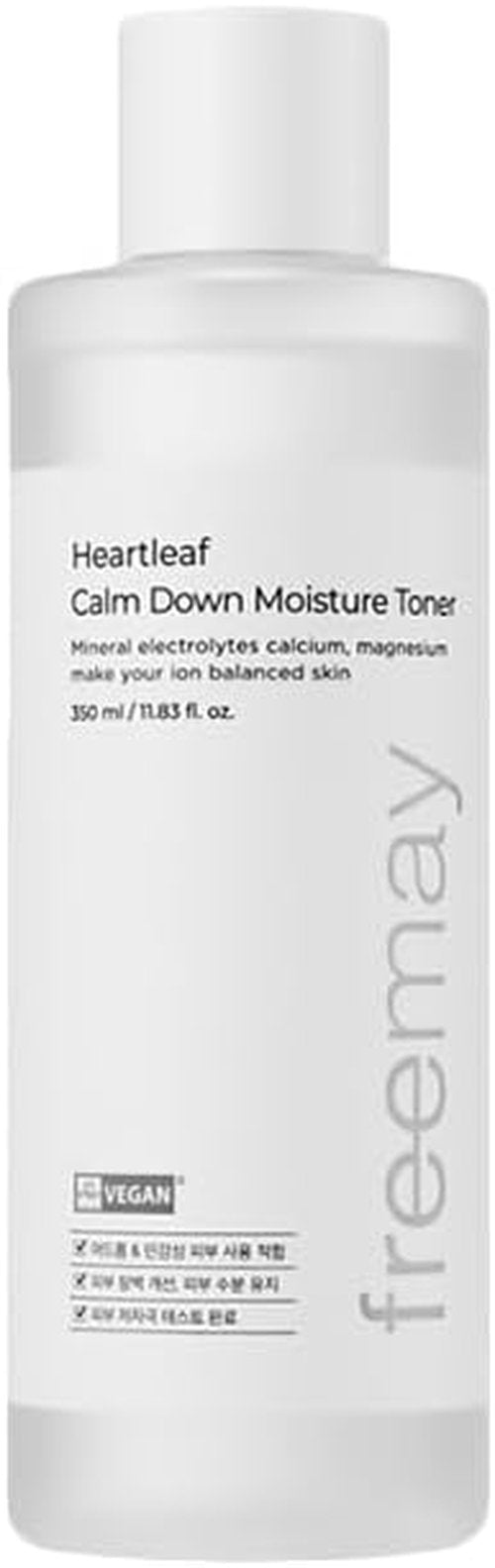 Freemay Heartleaf Moisture Toner - Soothing Formula for Sensitive Skin | Strengthens Skin Barrier, 11.83 fl. oz