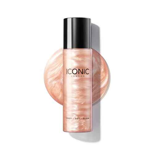 ICONIC LONDON Prep-Set-Glow | Hydrating + Setting + Glowing Spray, 3-in-1 Formula for a Dewy, Radiant Finish