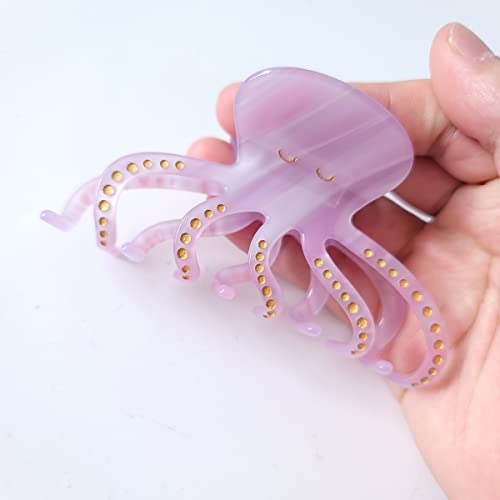 Big Octopus Hair Clips,Cellulose Acetate Hair Clips,Small Claw Clips for Girl,Hair Accessories