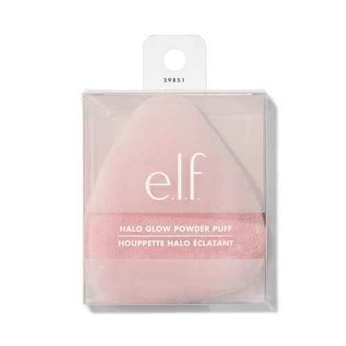 e.l.f. Halo Glow Powder Puff, Soft, Reusable Powder Puff For Applying Loose Or Pressed Powders, Easily Conforms To The Face, Vegan & Cruelty-free
