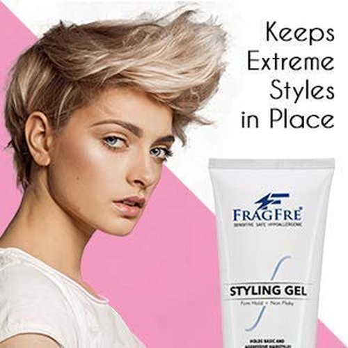 Firm Hold Hair Gel by [Brand Name] - Fragrance-Free Strong Styling Gel for Aggressive Styles - 8 oz, Paraben-Free, Hypoallergenic