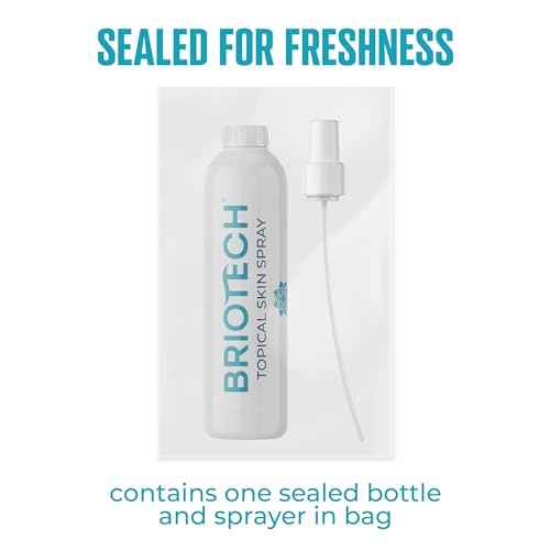 BRIOTECH Topical Skin Spray, Hypochlorous Acid Spray for Sensitive Skin, HOCl Facial Mist, Full Body Support Against Irritation, Calm Redness, Soothe Foot & Scalp, 8 oz (1 Pack)