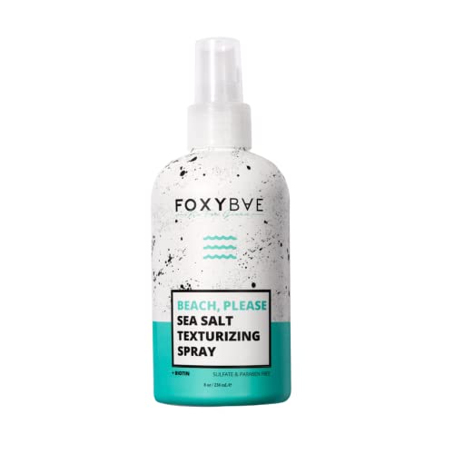 FoxyBae Sea Salt Spray for Hair - Texture Spray for Hair Texturizing & Volumizing Hair Spray with Biotin for Hair Growth & Thickening - Sea Salt Spray for Men & Women - Wavy Hair Products - 8 Fl Oz