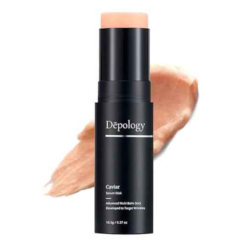 depology Caviar Serum Stick, Multi Balm Stick Hydrating for Refined Wrinkle Appearance, Luxurious Facial Balm to Hydrate and Diminish Signs of Aging, Korean Skin Care