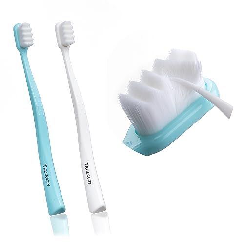 Extra Soft Toothbrushes for Adults - 20,000 Bristles, Super Nano Toothbrushes for Adults for Sensitive Gums, Toothbrush Soft Bristle Adult, Ultra Soft Bristle Toothbrush, Tooth Brush, Soft Toothbrush