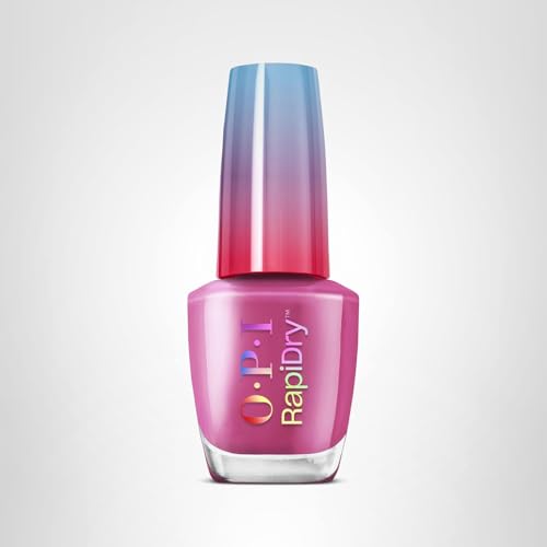 OPI RapiDry ASAPink | Opaque Bright Pink Crème Quick Dry Nail Polish | Vegan, Smudge Proof, Fast Drying