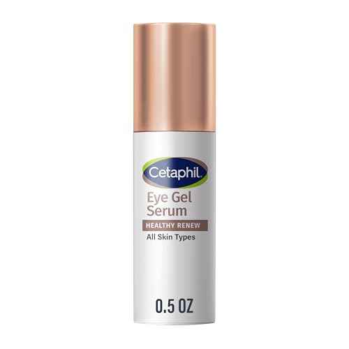 Cetaphil Healthy Renew Hydrating Eye Gel Serum 0.5 Oz, 24Hr Under Eye Cream for Anti Aging, Reduces the Appearance of Dark Circles and Wrinkles, Retinol Alternative Peptide Serum, For Sensitive Skin