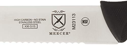 Mercer Culinary M18134BK Bread Knife, 6-Inch, Millennia Black