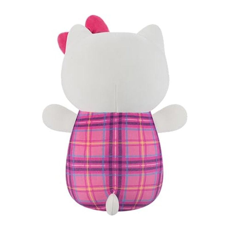 Squishmallows Original Sanrio 10in Plaid Hello Kitty HugMees – Ultrasoft Official Jazwares Plush (Medium-Sized)