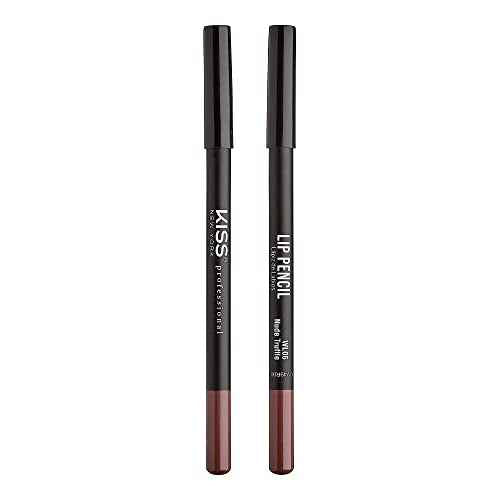 KISS NEW YORK Professional Slim Lip Pencil, Creamy Soft Lip Liner, Smooth Long-Lasting Rich Lip Color, Natural Lip Makeup, Water-Resistant Lip Crayon (Nude Truffle)