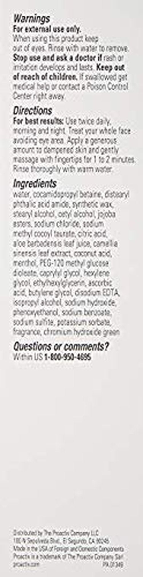 Proactiv MD Exfoliating Face Wash, Gentle and Hydrating Facial Cleanser and Acne Treatment for Sensitive Skin, 6 Oz Clear Unscented