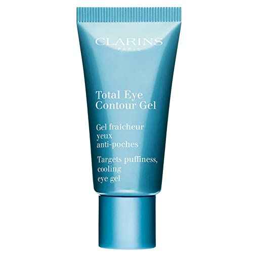 Clarins Total Eye Contour Gel | Cooling Eye Gel | Visibly Reduces Dark Circles and Puffiness | Refreshes, Hydrates and Soothes | Blend Of Natural Ingredients | All Skin Types | 0.6 Ounces