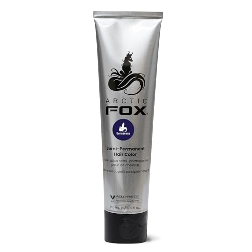 Arctic Fox Semi-Permanent Hair Dye, Vegan & Cruelty-Free, Conditioning, Ammonia-Free, Peroxide-Free, Vibrant Green Color, Space Cowgirl, Unisex, For Pre-Lightened Hair, 4 Fl Oz