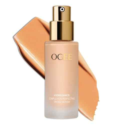 Ogee Complexion Perfecting Liquid Foundation - Lightweight Tinted Moisturizer For Face (Linden 1.25N - Light Beige, Neutral Undertone) - with Vitamin C & Jojoba Oil - Certified Organic & Made in USA
