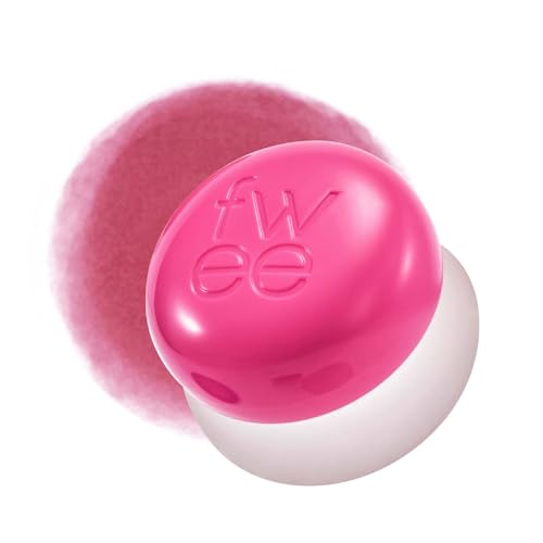 fwee Lip&Cheek Blurry Pudding Pot | Blushed Moment - Cherry | Makeup Blush, Buildable Lightweight, Multi-Use Soft Matte Finish | 5g