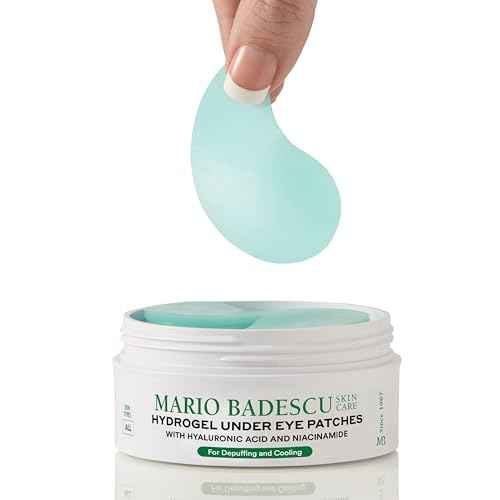 Mario Badescu Hydrogel Under Eye Patches (30 Pairs) ? Hydrating Eye Masks for Puffy Eyes, Dark Circles, Fine Lines, with Hyaluronic Acid & Niacinamide, Soothing & Plumping