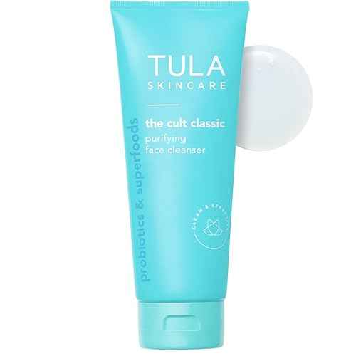 TULA Skin Care Cult Classic Purifying Face Cleanser - Gentle and Effective Face Wash, Makeup Remover, Nourishing and Hydrating