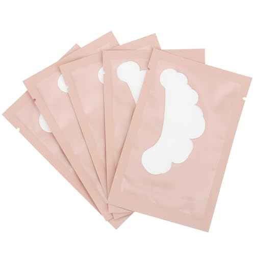 100 Pairs Eye Under Gel Pads Eyelash Extensions Patches,Lash Extension Lint Free Under Hydrogel Eye Mask Pads Beauty Tools (Pink)