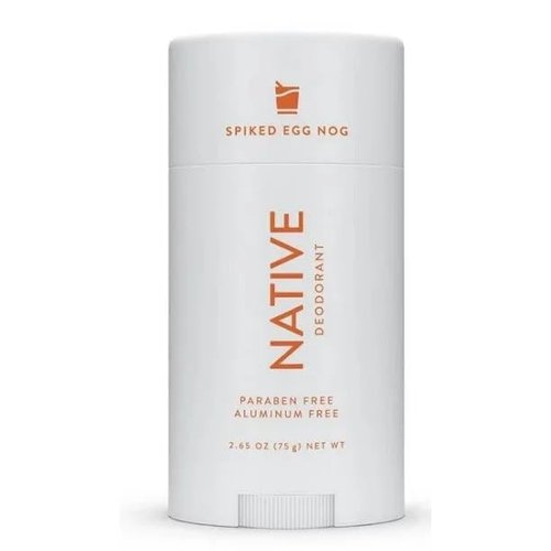 Native Deodorant - Natural Aluminum-Free Deodorant for Men & Women | Spiked Eggnog Scent with Probiotics & Coconut Oil