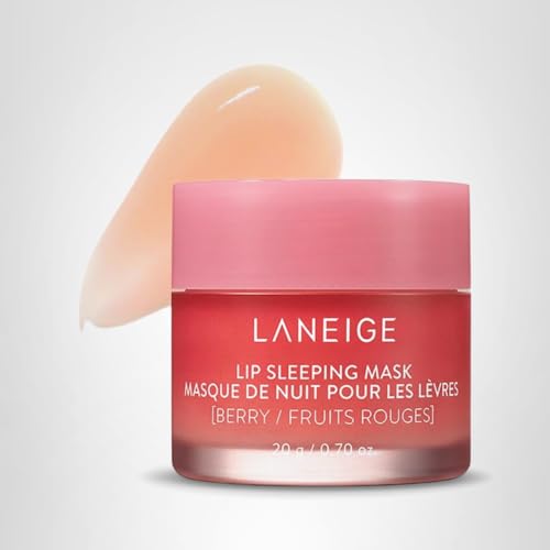LANEIGE Lip Sleeping Mask, Berry: Nourishing Overnight Lip Treatment with Vitamin C, Shea & Murumuru Butter for Hydrating Dry, Flaky Lips
