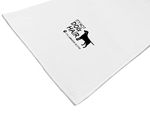 It’s Not Dog Hair It’s Labrador Glitter Funny Black Dog Quote Bath Towel,Dog Lovers Gifts Decorative Towel,Dog Mom Girls Gifts