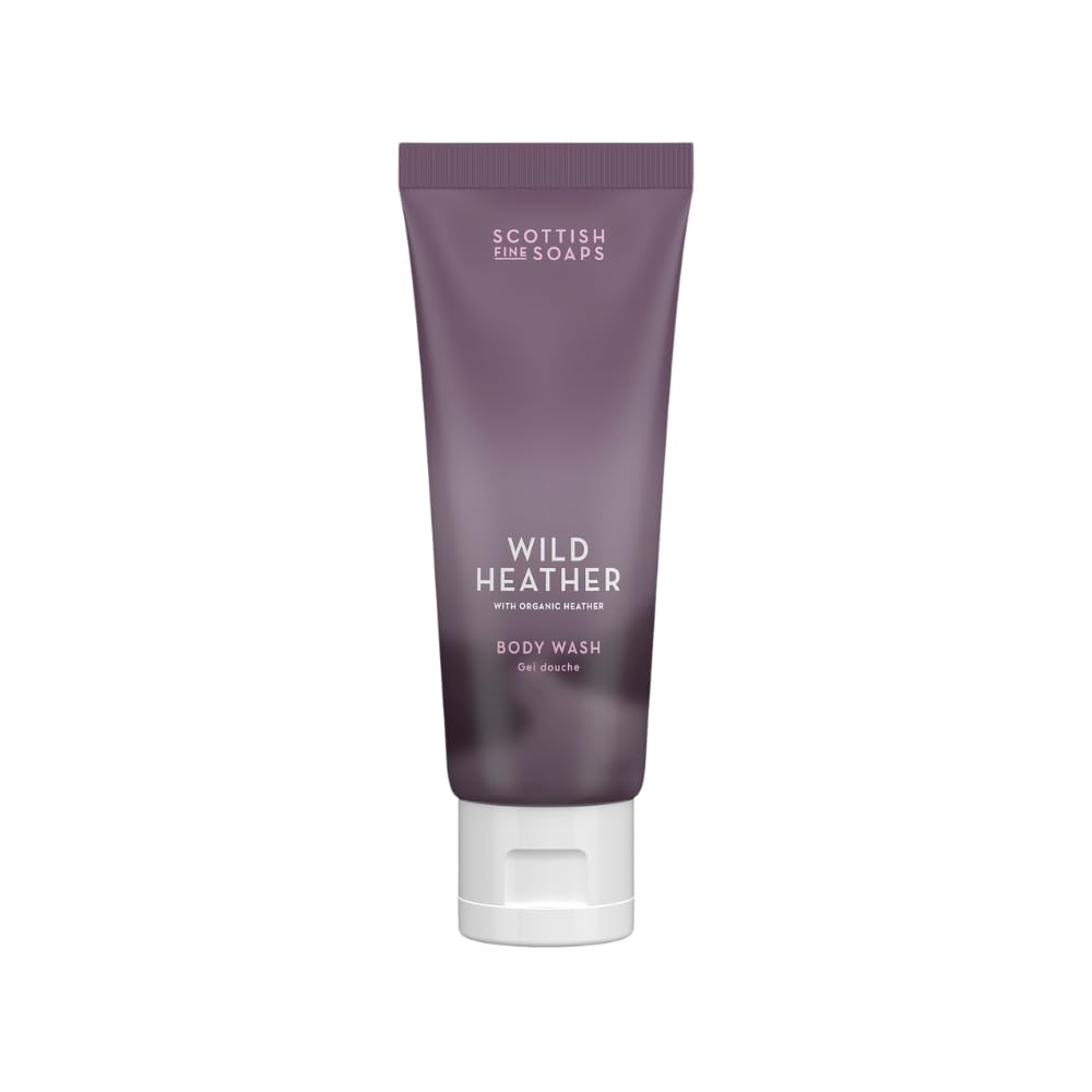 Scottish Fine Soaps Wild Heather Body Wash - Organic Ingredients with Pink Pepper & Cedarwood | 75ml