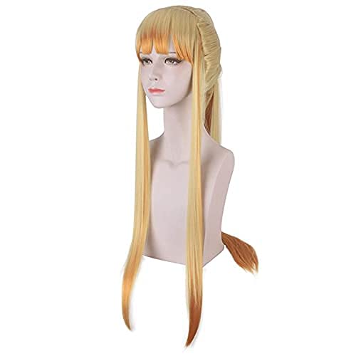 Aadesso demon Kimetsu No Agatsuma Zenitsu Female Long Cosplay Heat Resistant Synthetic Hair s