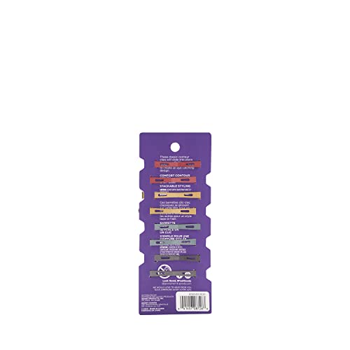 Goody Corporate Future Primal Stretch Oval Contour Clips, Large, 8 Count (Pack of 3)