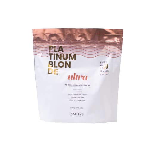 Amitys Platinum Blonde Organic Powder Hair Bleach, 500g Keratin Protein, Capillary Aid, D-Panthenol, Hair Bleaching Powder, No Harmful ingridients