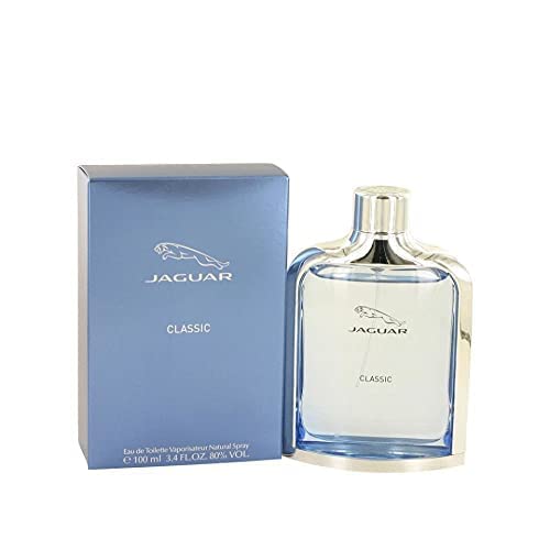 Jaguar Classic Blue Eau De Toilette Spray for Men - 3.4 Ounce | Fresh & Invigorating Fragrance
