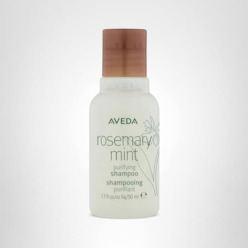 Aveda Rosemary Mint Purifying Shampoo | Clarifying Shampoo | Gently Removes Buildup, Adds Shine | For Normal to Oily Hair, Fine to Medium Hair | Invigorating Aroma| 97% Naturally Derived*, 1.7 Fl Oz
