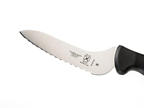 Mercer Culinary M18134BK Bread Knife, 6-Inch, Millennia Black