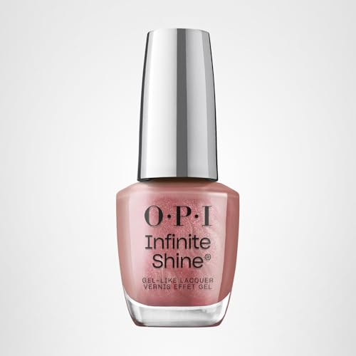 OPI Infinite Shine Chicago Champaign Toast | Opaque Dark Pink Pearl Long Wear Gel Like Nail Polish | Vegan, Long Lasting, Streak Free