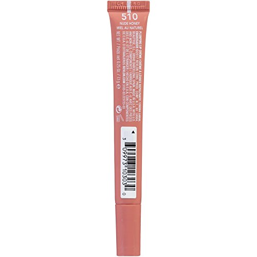Revlon Kiss Plumping Lip Crème - Hydrating Nude Honey Shade for Full, Luscious Lips