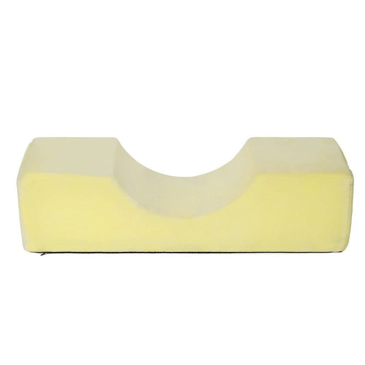 Grafting Eyelashes Soft Memory Foam Pillow with Pocket U Shape Eyelash Extension Pillow Beauty Salon Makeup Tool (Yellow)