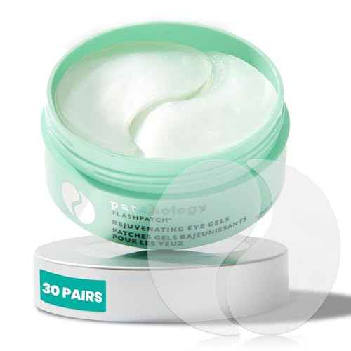 Patchology Rejuvenating Under Eye Gels - Hydrating Eye Mask w/Caffeine, Hydrolyzed Collagen & Centella Asiatica- Under Eye Patches For Dark Circles - Minimize Puffiness & Wrinkle Reducer - 30 ?Pairs