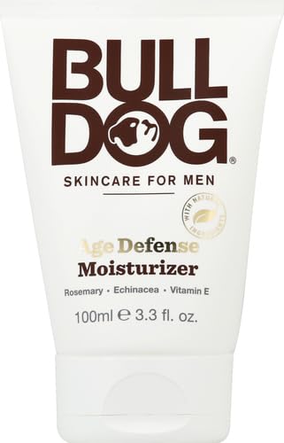 BULLDOG Face Moisturizer - Age Defense Formula for Men | 3.3 Fl Oz Hydrating Cream