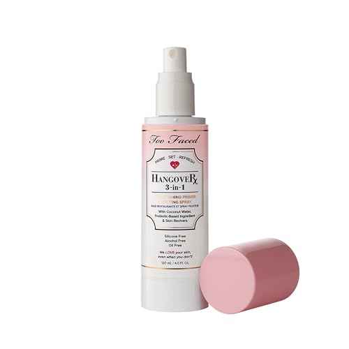 Too Faced Hangover 3-in-1 Primer & Setting Spray | Soothing & Hydrating Setting Spray for Face Makeup | Coconut Water